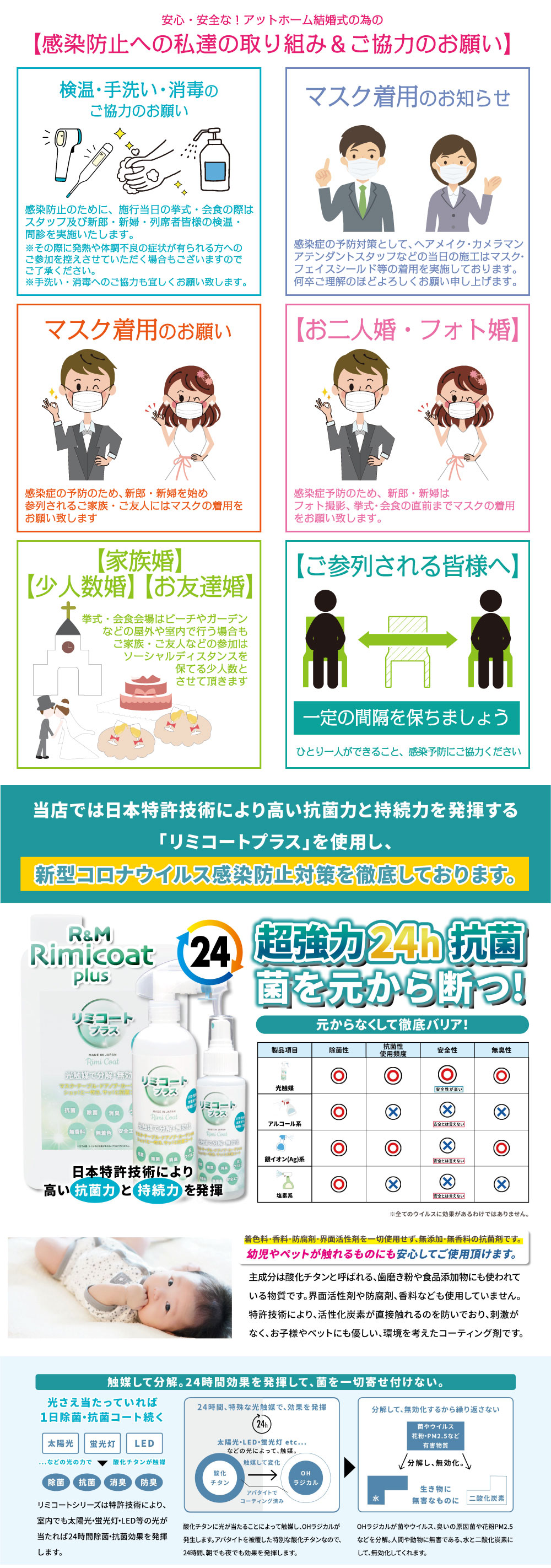 感染防止への私達の取り組み